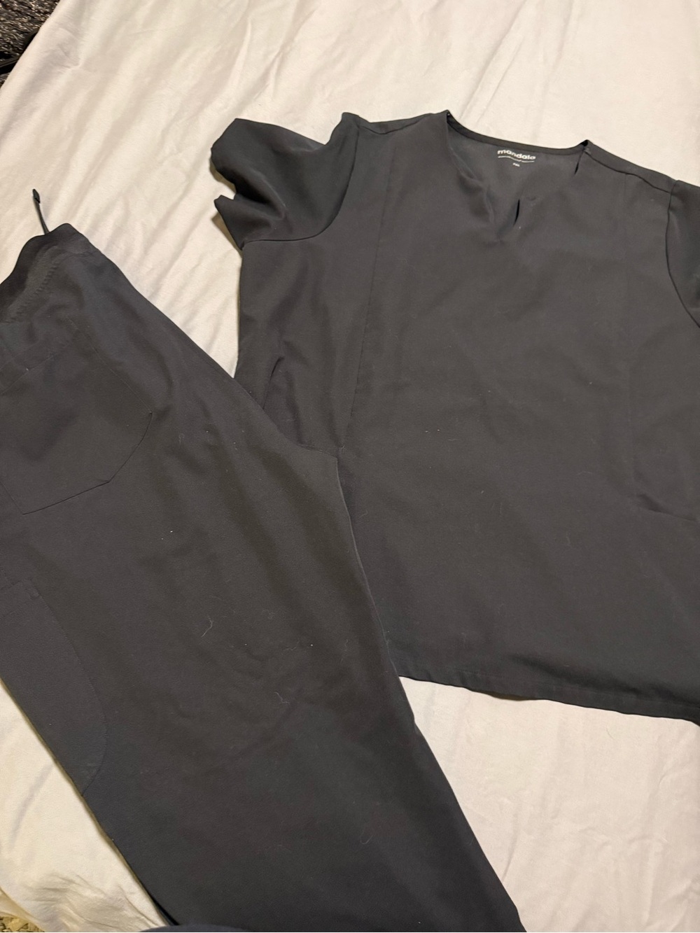 Mandala black scrub set